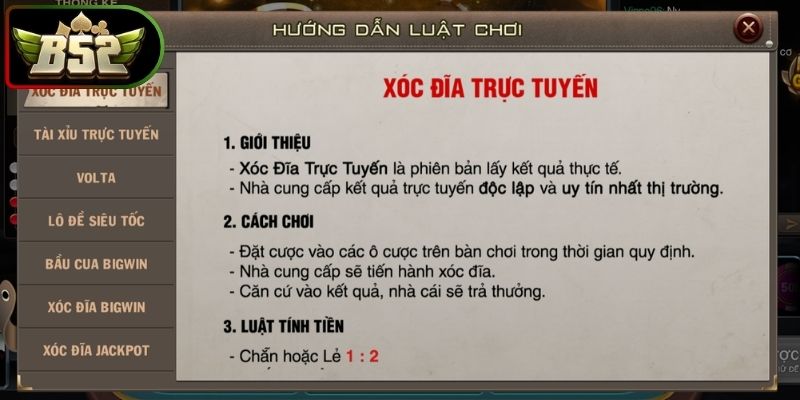 Top 5 công thức đánh xóc đĩa B52 có tỷ lệ thắng cao